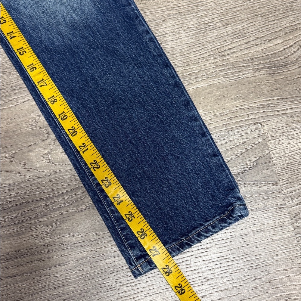 GAP Denim High Rise Universal Slim Boyfriend Ankle Jeans Blue Sz 4/27 - Picture 10 of 12